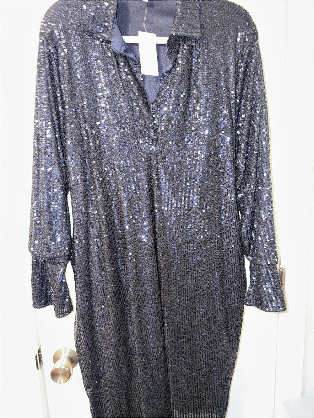 Cato Sequin Mini Dress in Navy Blue Size 18/20W NWT